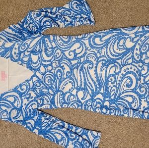 Blue bell sleeved Lilly Pulitzer dress